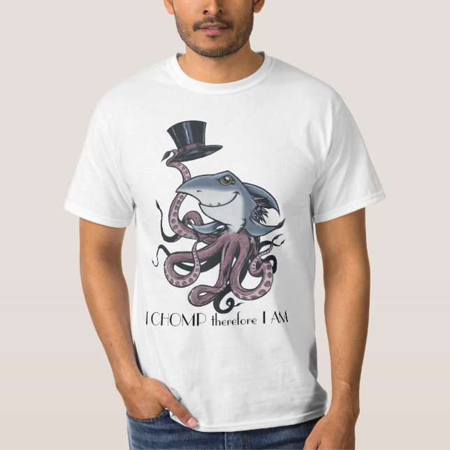 Cartoon-Farbe, CHOMP ICH deshalb MICH BIN T-Shirt (Vorderseite)