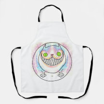 Cartoon Fat Cat All-over Print-Schürze