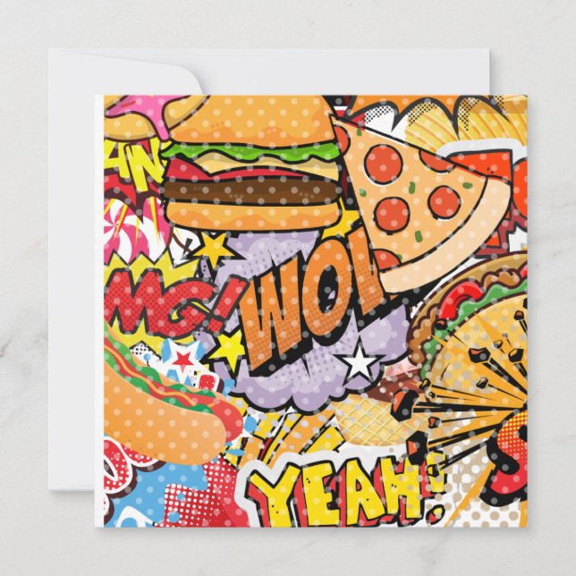 Cartoon Feiertagskarte (Vorderseite)