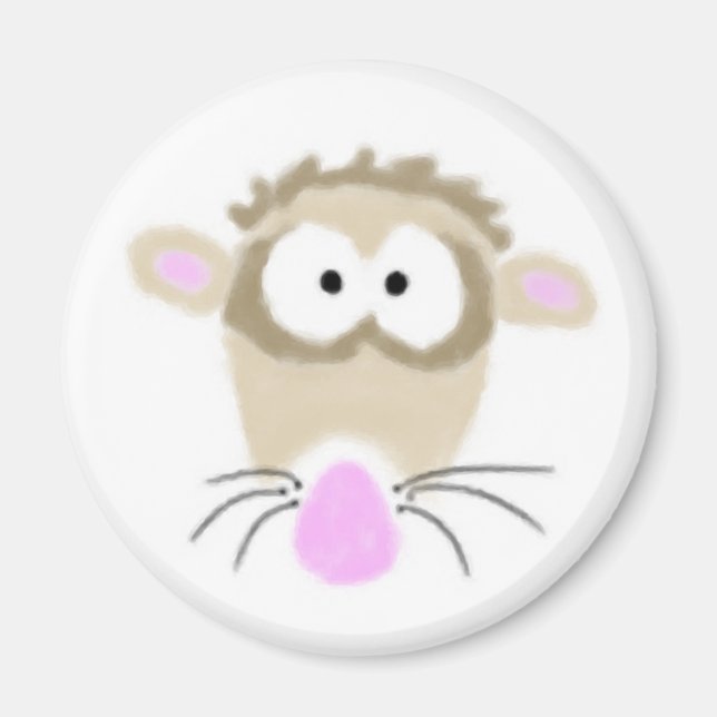 Cartoon Ferret Magnet (Vorne)