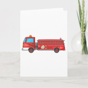 Cartoon-Feuer-LKW/Motor Karte