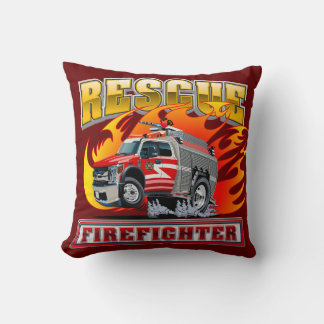 Cartoon-Feuerwehrauto-T-Shirt Kissen