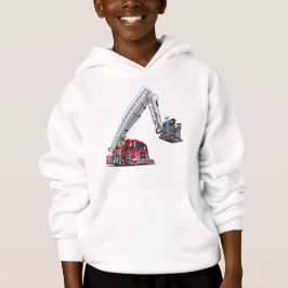 Cartoon-Feuerwehrfahrzeug Hoodie