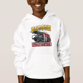 Cartoon-Feuerwehrfahrzeug Hoodie