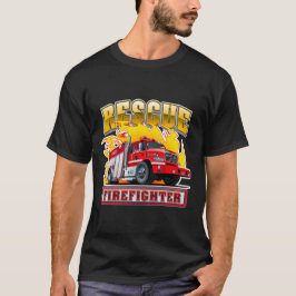 Cartoon-Feuerzug T-Shirt