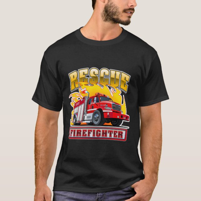 Cartoon-Feuerzug T-Shirt (Vorderseite)