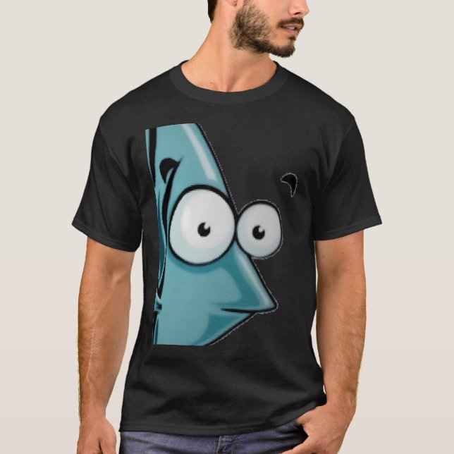 Cartoon-Fisch T-Shirt (Vorderseite)