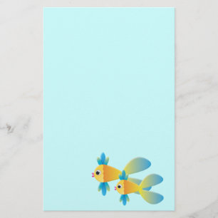 Cartoon-Fische Briefpapier