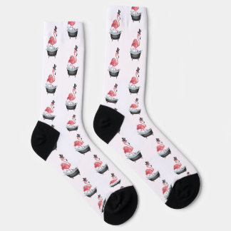 Cartoon Flamingo Pattern Socken
