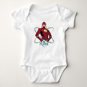 Cartoon Flash Atomic Graphic Baby Strampler