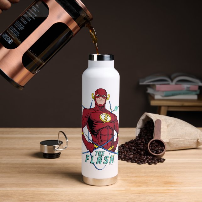 Cartoon Flash Atomic Graphic Trinkflasche (Kaffee)