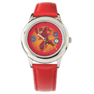 Cartoon Flash-Labor mit grafischer Darstellung Armbanduhr