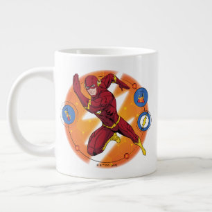 Cartoon Flash-Labor mit grafischer Darstellung Jumbo-Tasse