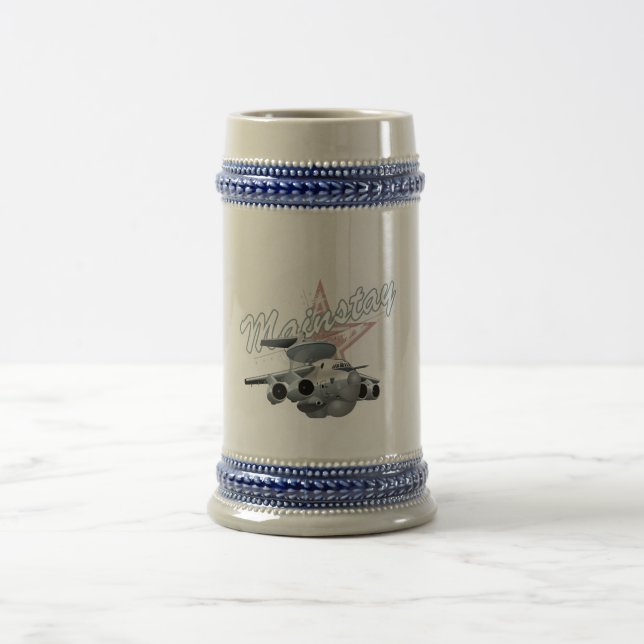 Cartoon-Flugzeug Bierglas (Mittel)