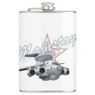 Cartoon-Flugzeug Flachmann