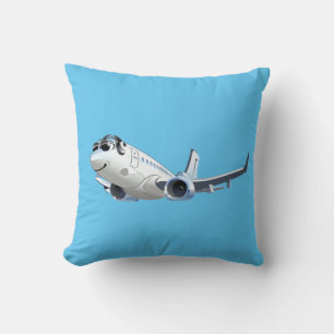 Cartoon Flugzeug Kissen