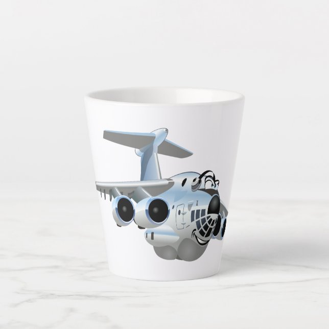 Cartoon Flugzeug Milchtasse (Vorderseite)