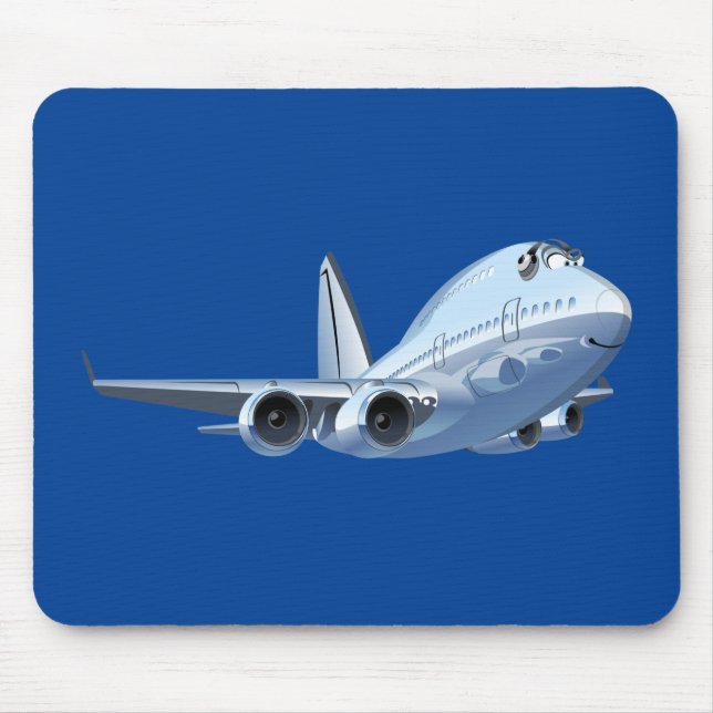 Cartoon Flugzeug Mousepad (Vorne)