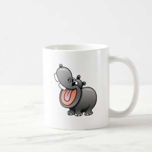 Cartoon-Flusspferd Kaffeetasse