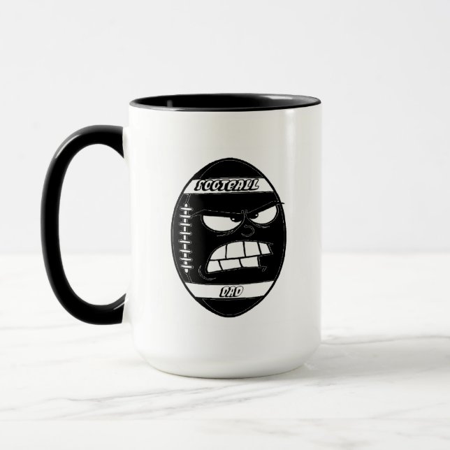 Cartoon Football-Tasse für deinen Vater Tasse (Links)