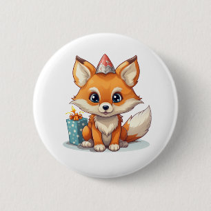 Cartoon-Fox-Abbildung Button