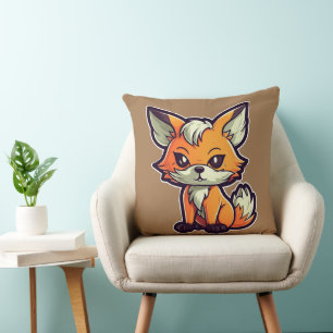 CARTOON FOX KISSEN