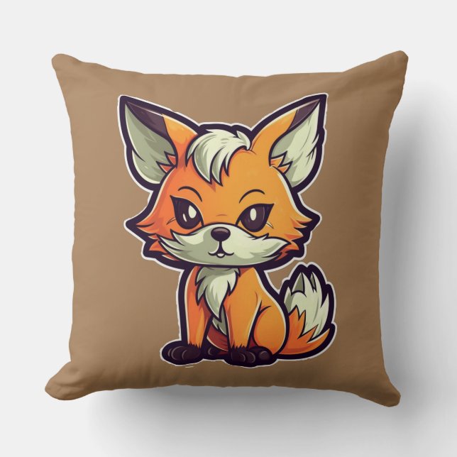 CARTOON FOX KISSEN (Vorderseite)