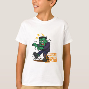 Cartoon Frankenstein - Von Halloween genehmigt T-Shirt