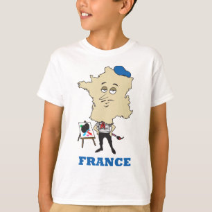 Cartoon Frankreich T-Shirt