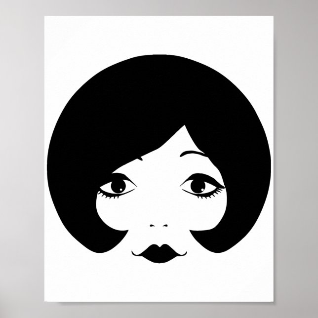 Cartoon-Frauen der 1960er Jahre sehen sich Schönhe Poster (Vorne)