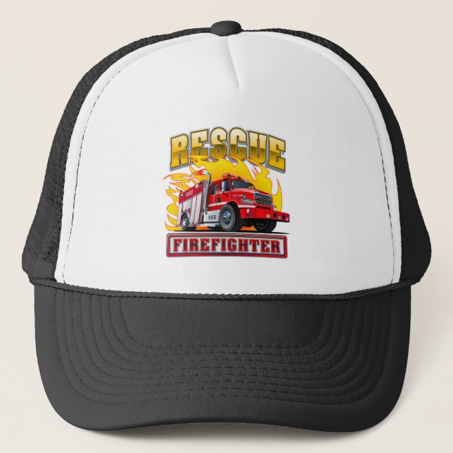 Cartoon Freibord T - Shirt Truckerkappe (Vorderseite)