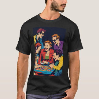 "Cartoon Friends Playing with Pappboard T - Shirt 