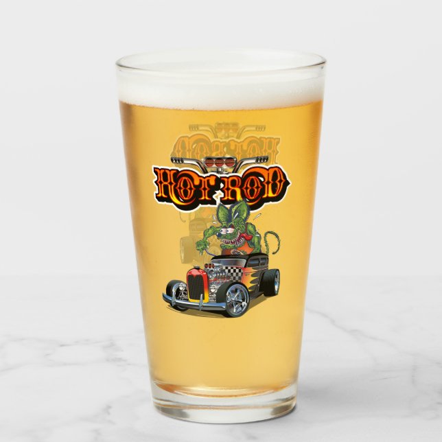 Cartoon frisierte Auto Glas (Vorne (Gefüllt))