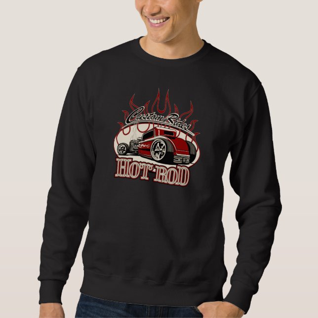Cartoon frisierte Auto Sweatshirt (Vorderseite)