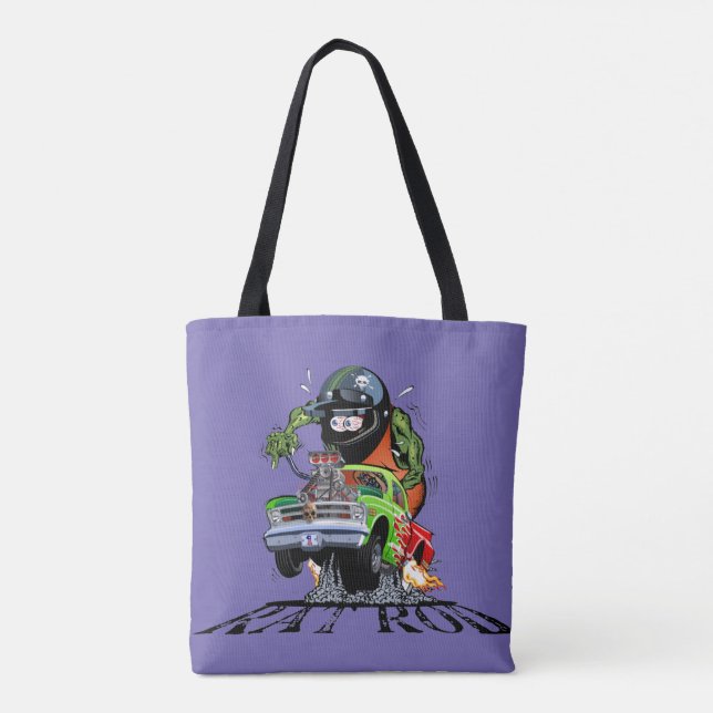 Cartoon frisierte Auto Tasche (Rückseite)