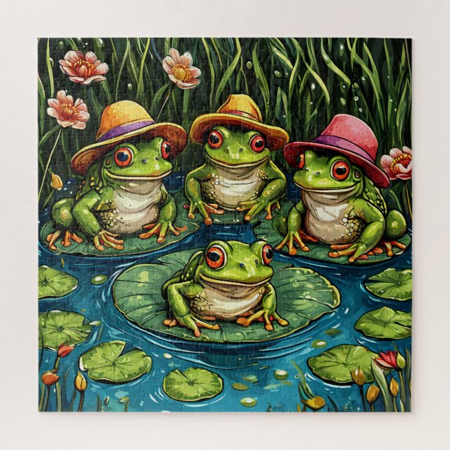Cartoon Frosch (Vertikal)