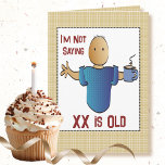 Cartoon Funny Birthday Card für Ihn Karte<br><div class="desc">Woll eine lustige Geburtstagskarte,  die du mit seinem Namen personalisieren kannst? Das hat eine tolle Pointe? Diese moderne Karte ist für Sie!</div>