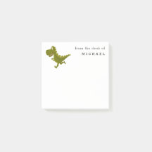 Cartoon Funny Dinosaur Jurassic Post-It-Notes