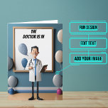 Cartoon Funny Doctor Birthday Karte<br><div class="desc">Diese lustige Geburtstagskarte des Arztes ist speziell für den Arzt / Arzt Freund oder Familienmitglied in Ihrem Leben. Das Design ist farbenfroh und verfügt über einen Cartoon-Arzt. Im Inneren haben wir genau die richtige Botschaft geschrieben, um mit dem Moment zu sprechen, aber Sie können sie mit Ihren eigenen Worten anpassen....</div>