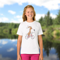 Cartoon Funny Niedlich Dog Welpenfahrrad Fahrrad
