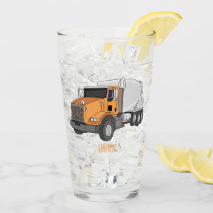 Cartoon für Betonmischer Glas