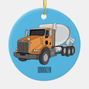 Cartoon für Betonmischer Keramik Ornament