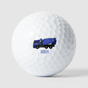 Cartoon für Betonmischfahrzeuge Golfball