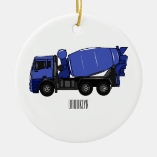 Cartoon für Betonmischfahrzeuge Keramik Ornament
