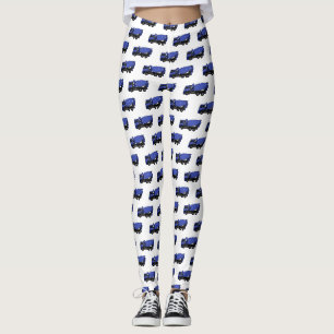 Cartoon für Betonmischfahrzeuge Leggings
