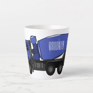Cartoon für Betonmischfahrzeuge Milchtasse