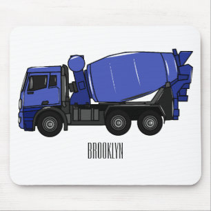 Cartoon für Betonmischfahrzeuge Mousepad