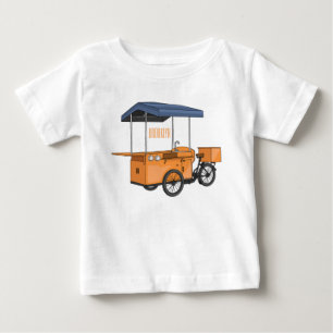 Cartoon für Bike-Food-Karren Baby T-shirt