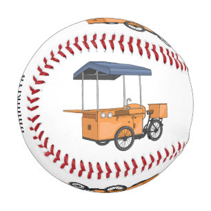 Cartoon für Bike-Food-Karren Baseball