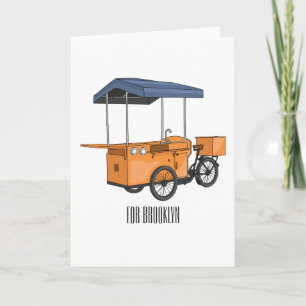Cartoon für Bike-Food-Karren Karte